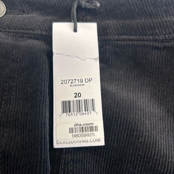 NWT Dex Black Naomi High Rise Flare Corduroy Pants Women’s Plus Size 20 - Picture 7 of 10